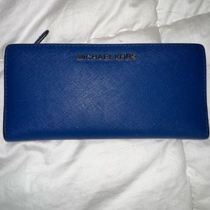 Royal blue Michael Kors wallet
